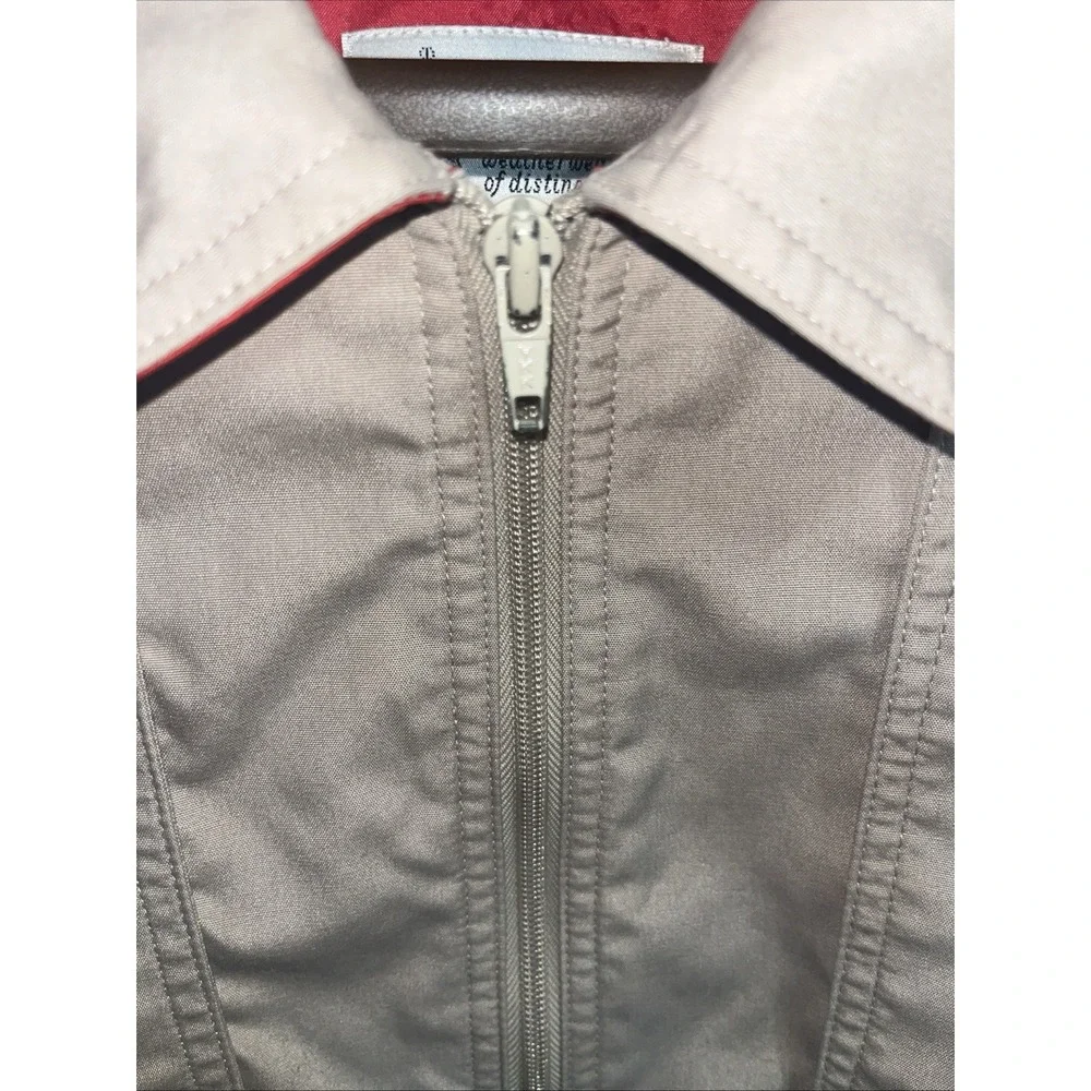 London‎ Fog Tan Red Sz 44R Lightweight Jacket Weatherwear of Distinction